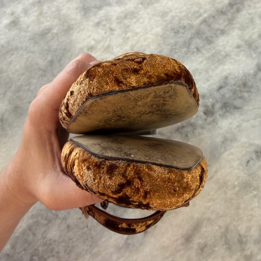 Sam Edelman Brown Velvet Mary Jane Flats - Picture 4 of 5